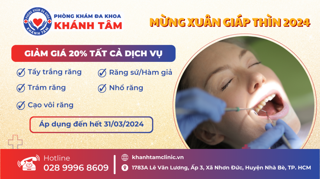 ƯU ĐÃI DỊCH VỤ NHA KHOA MỪNG TẾT GIÁP THÌN 2024
