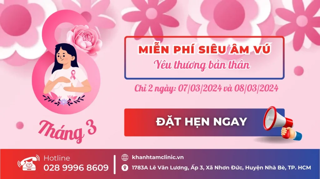 CHÚC MỪNG NGÀY 8/3 VÀ SIÊU ÂM VÚ MIỄN PHÍ